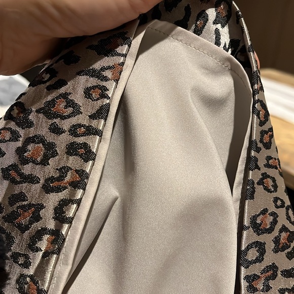 Banana Republic Metallic Leopard Print Dress Size 12 - Picture 11 of 12